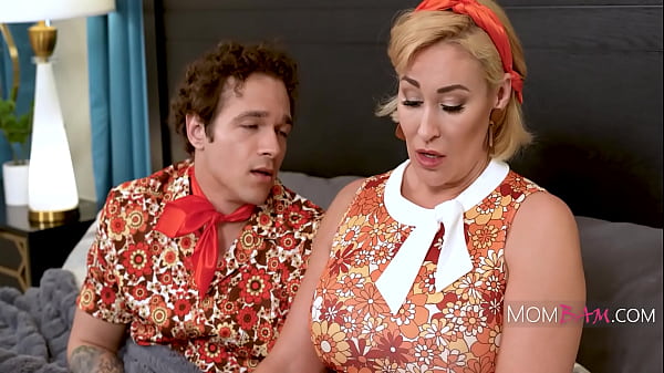 Retro Stepmom And Stepson Fuck While ON Air